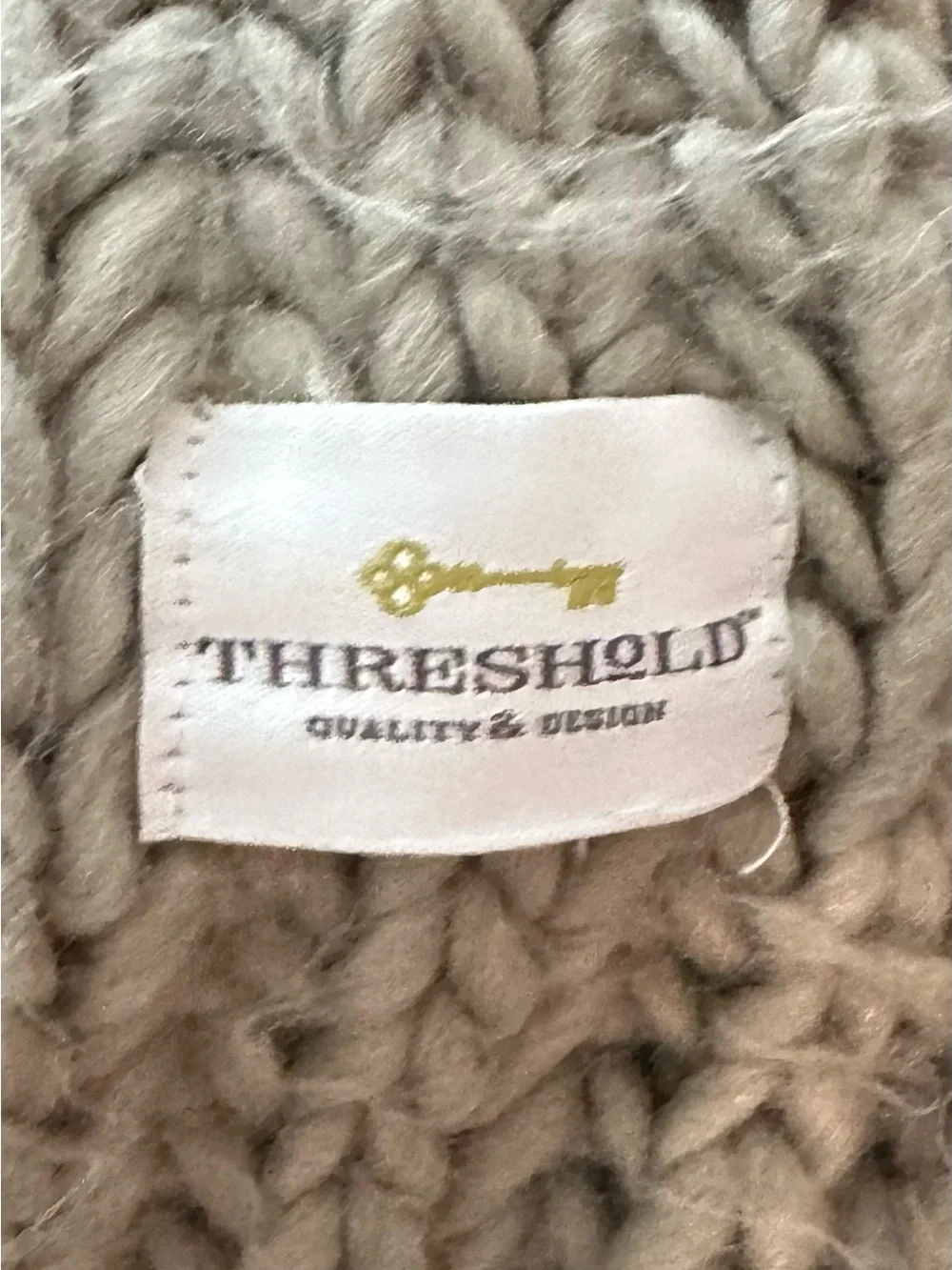 Threshold Sage Green Knitted Blanket